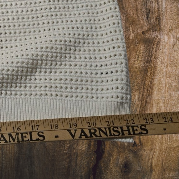 Universal Thread Pointelle Knit Button Vest Cream XXL Boho Cottagecore - Picture 7 of 9